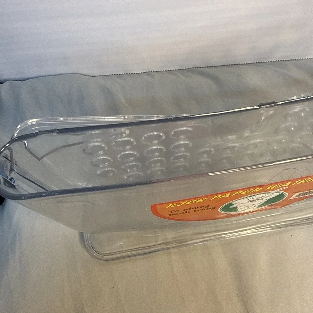 White Elephant Rice Paper Water Bowl Dipper Vietnamese Spring Roll Maker